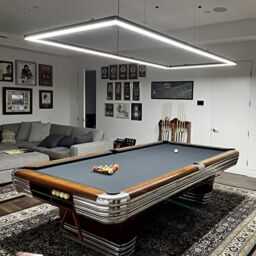 a nice billiard light can really dress up your pool room