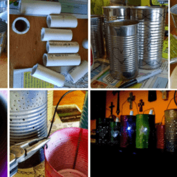 patio string lights how to make your own using tin cans