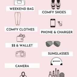 top 4 things to pack for a weekend outing