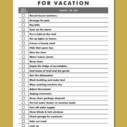vacationers home check list everything you should know before you leave