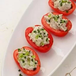 Rooster Salad-Stuffed Tomatoes
