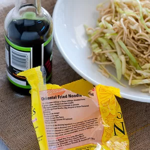 Cabbage & crispy noodle salad