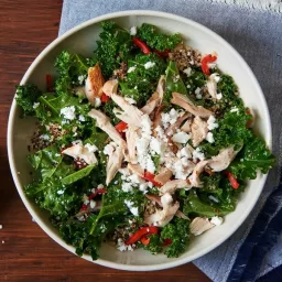 Greek Kale Salad with Quinoa & Rooster