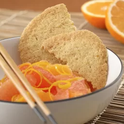 Orange Crisps with Citrus Fruit Salad