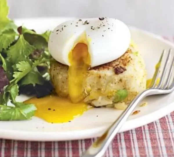 Spicy Smoked Fish Desserts With Herb Salad & Eggs