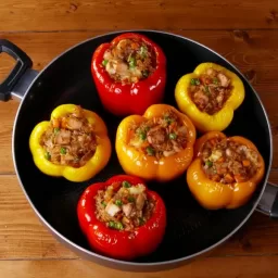 Fried Rice Stuffed Peppers