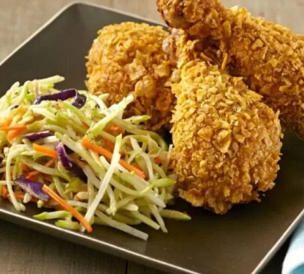 Wheat Germ Oven-Fried Rooster